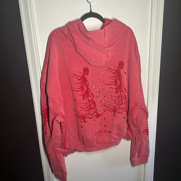 Sunwalker Men's Sun Red Hoodie Sweatshirt Size XXL - Picture 5 of 10